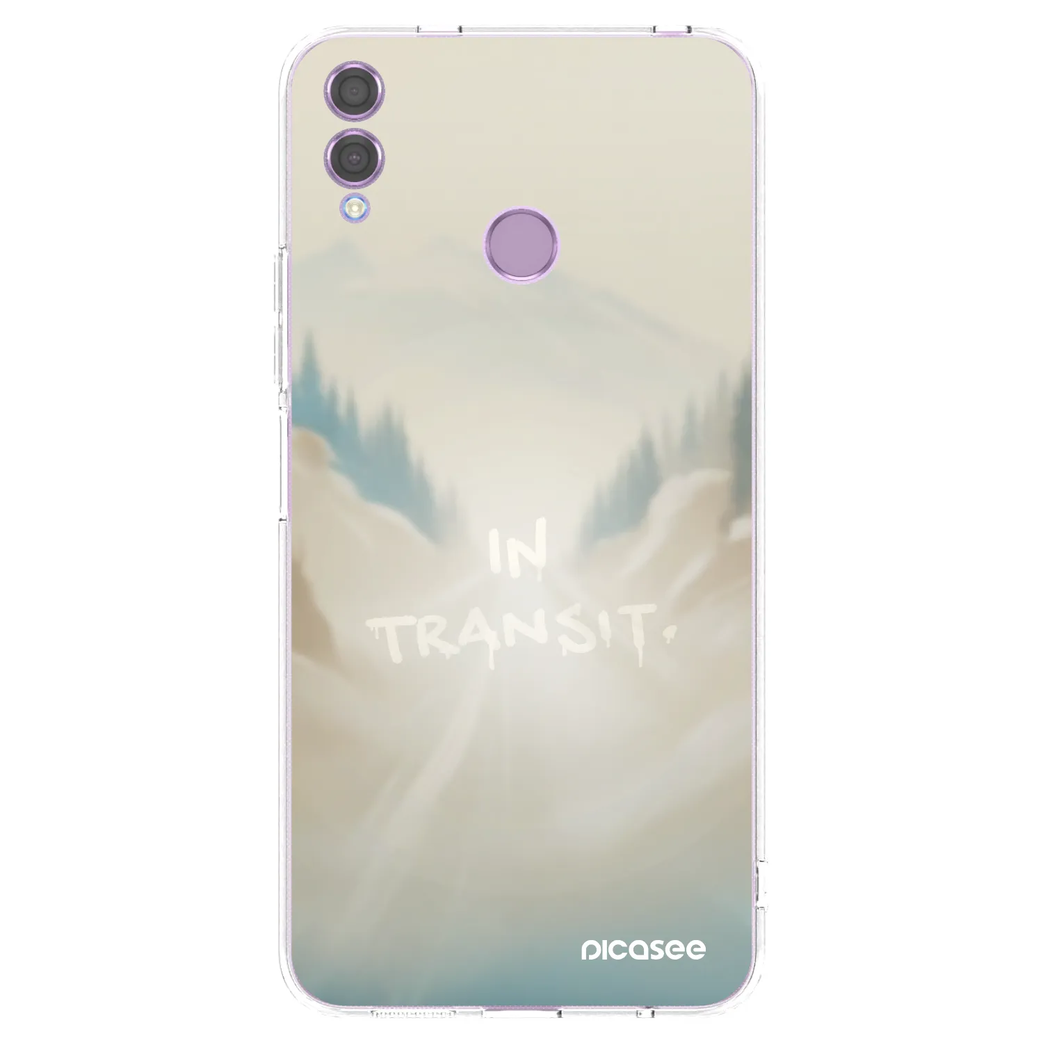 Picasee silikonska prozirna maskica za Honor 8X - IN TRANSIT