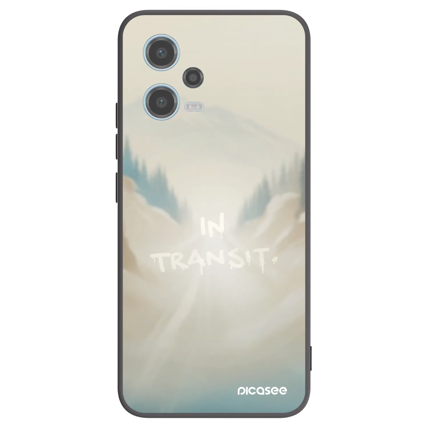 Picasee crna silikonska maskica za Xiaomi Redmi Note 12 5G - IN TRANSIT