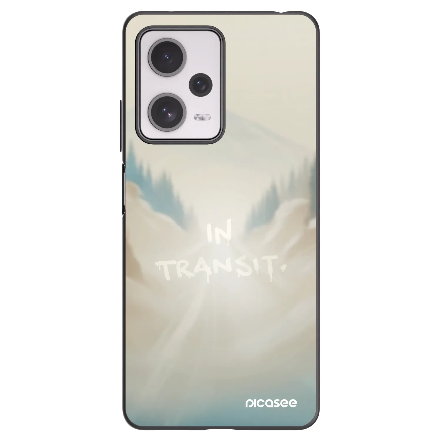 Picasee crna silikonska maskica za Xiaomi Redmi Note 12 Pro+ 5G - IN TRANSIT