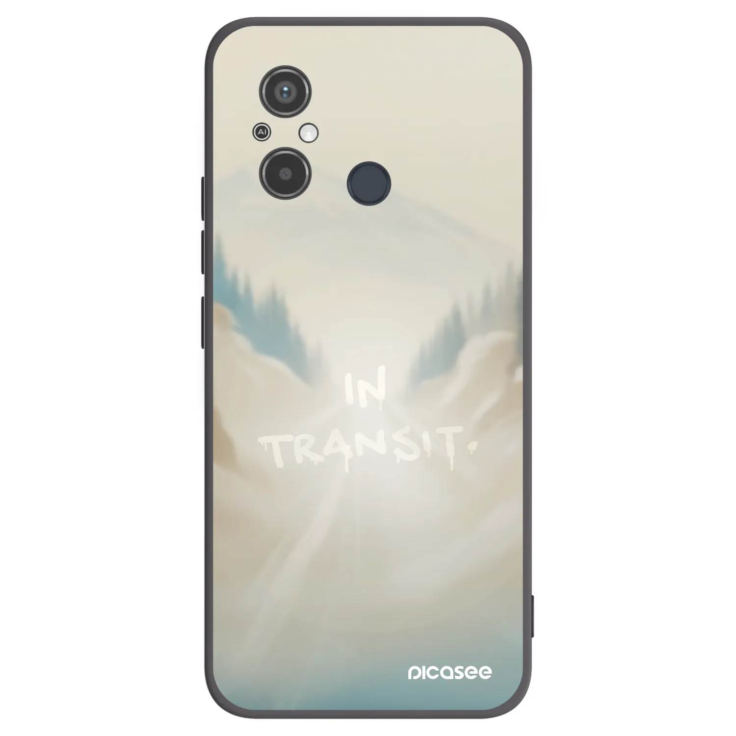 Picasee crna silikonska maskica za Xiaomi Redmi 12C - IN TRANSIT