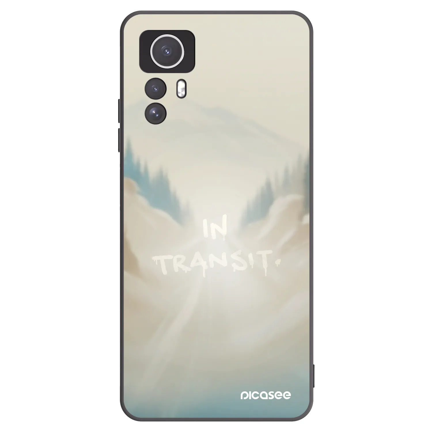 Picasee crna silikonska maskica za Xiaomi Redmi Note 12S - IN TRANSIT