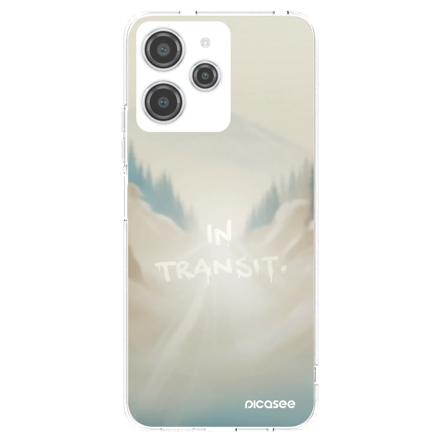 Picasee silikonska prozirna maskica za Xiaomi Redmi 12 4G - IN TRANSIT