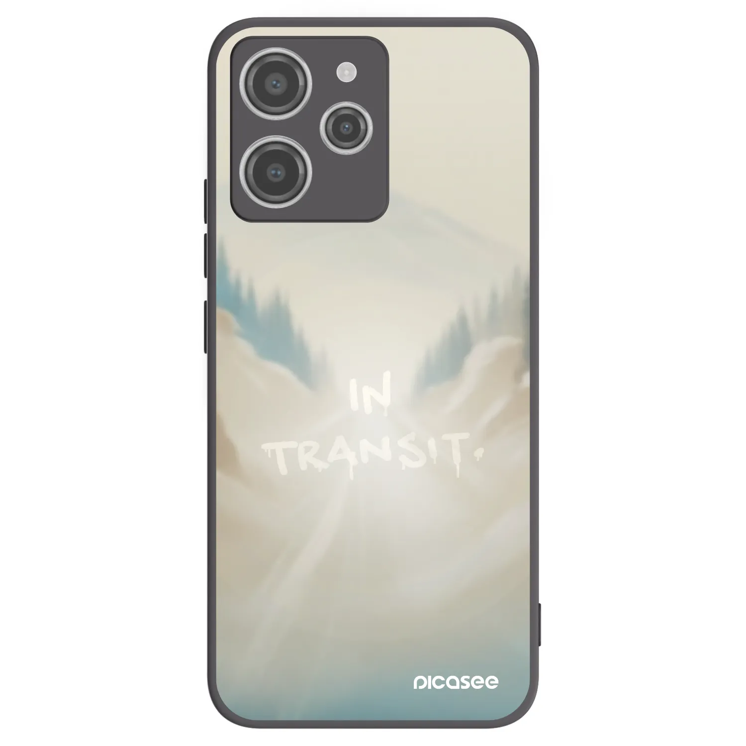 Picasee crna silikonska maskica za Xiaomi Redmi 12 4G - IN TRANSIT