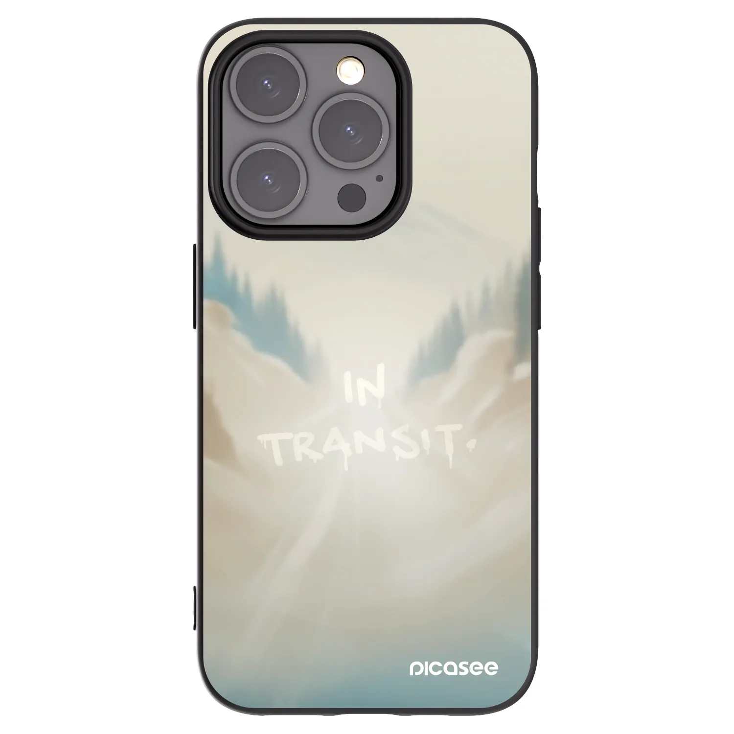 Picasee crna silikonska maskica za Apple iPhone 15 Pro - IN TRANSIT