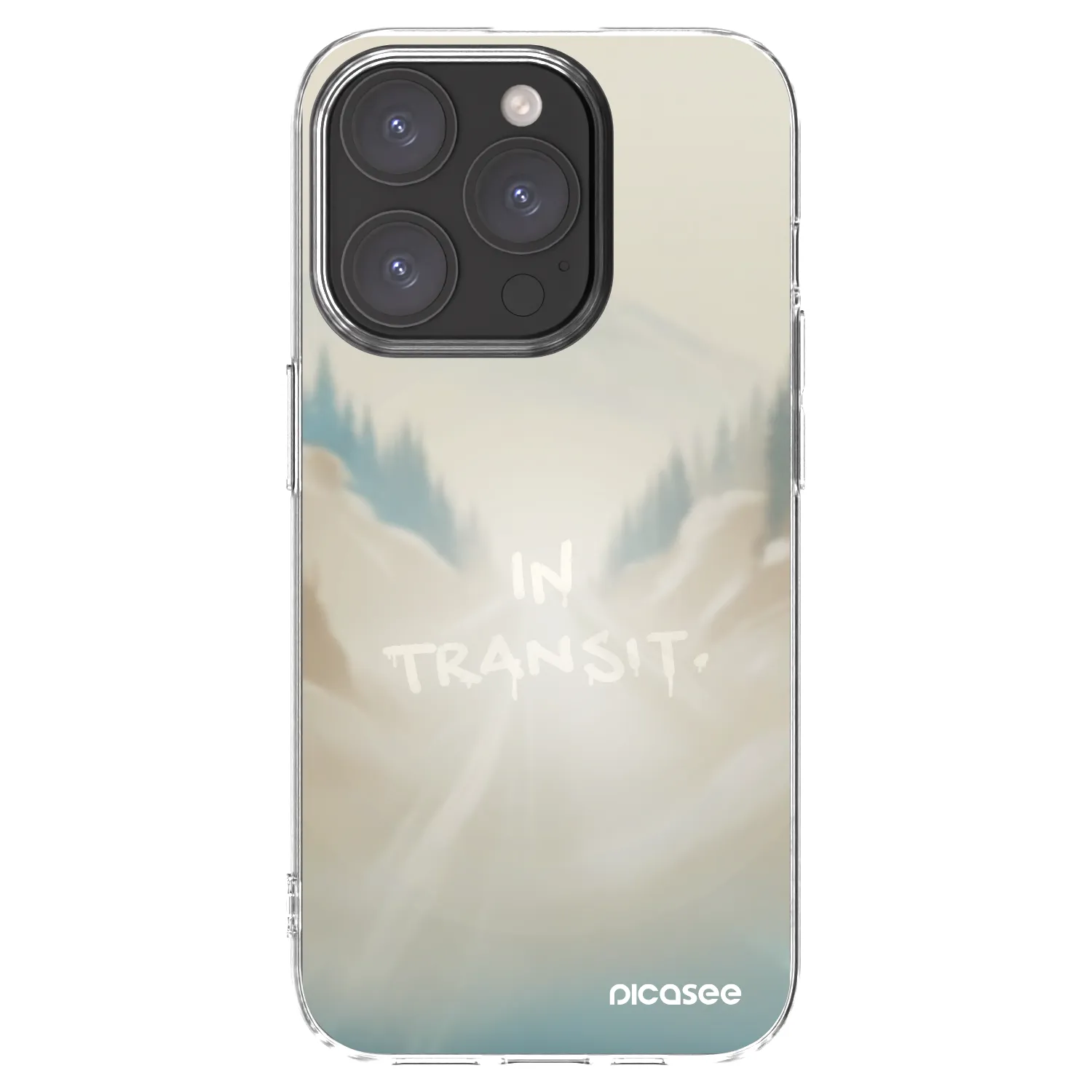 Picasee silikonska prozirna maskica za Apple iPhone 15 Pro - IN TRANSIT