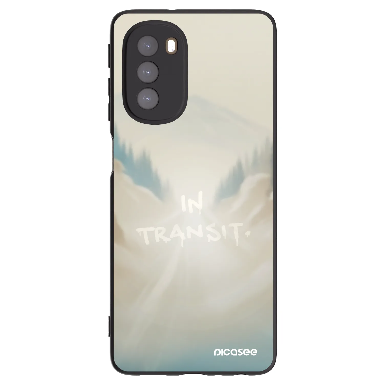 Picasee crna silikonska maskica za Motorola Moto G51 - IN TRANSIT