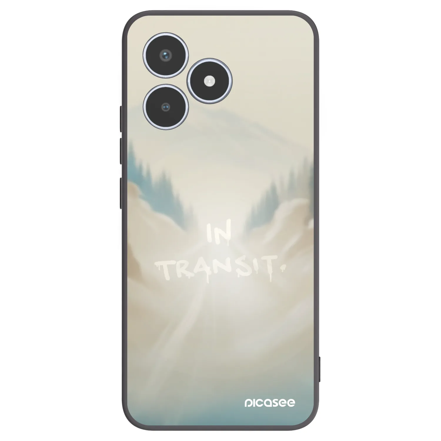 Picasee crna silikonska maskica za Realme C53 - IN TRANSIT