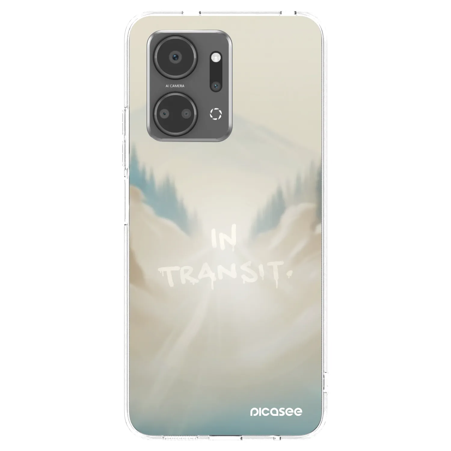 Picasee silikonska prozirna maskica za Honor X7a - IN TRANSIT