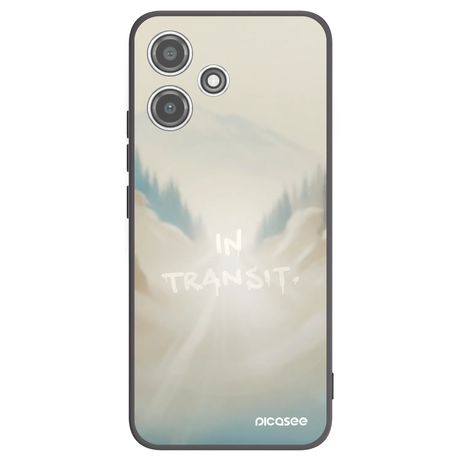 Picasee crna silikonska maskica za Xiaomi Redmi 12 5G - IN TRANSIT
