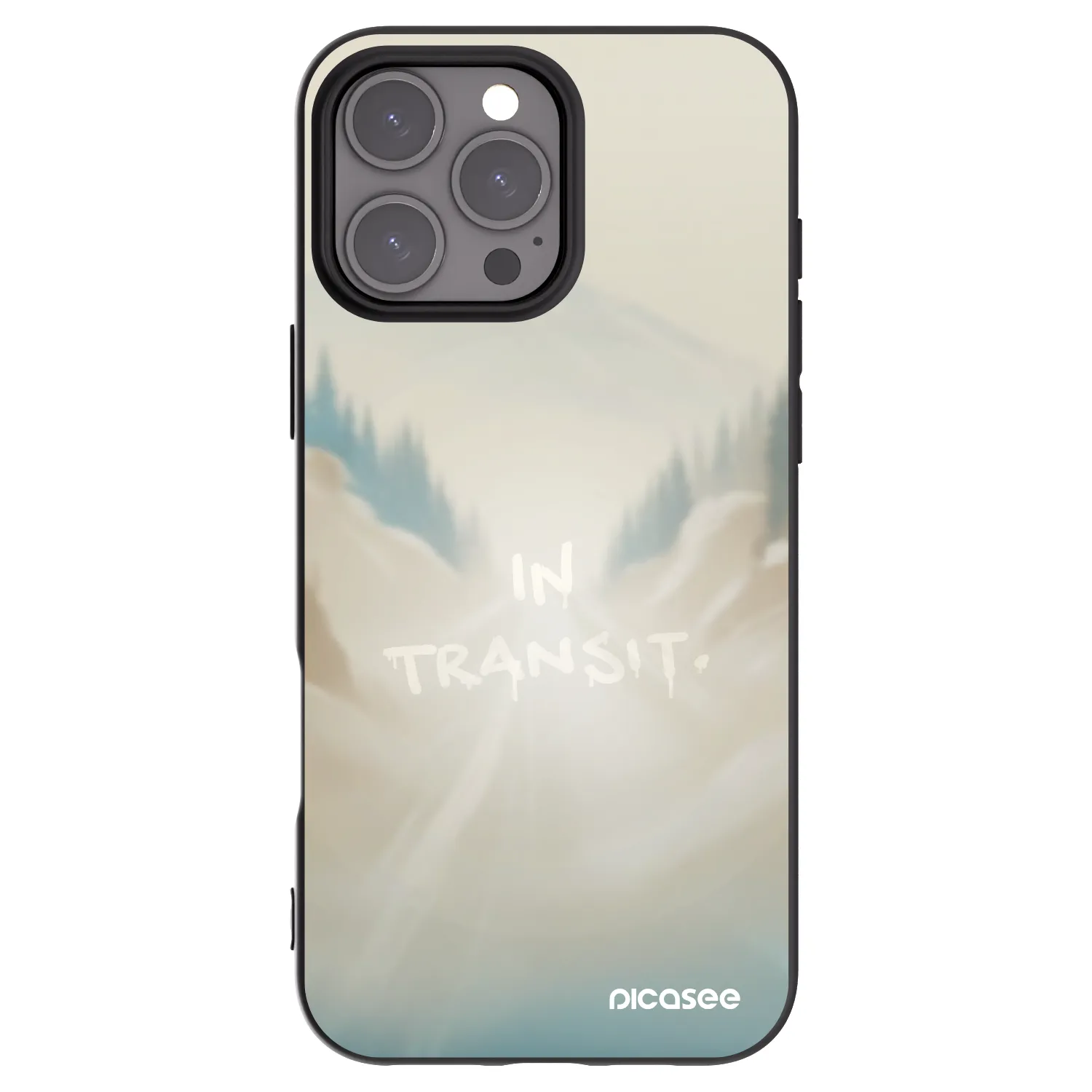 Picasee crna silikonska maskica za Apple iPhone 16 Pro Max - IN TRANSIT