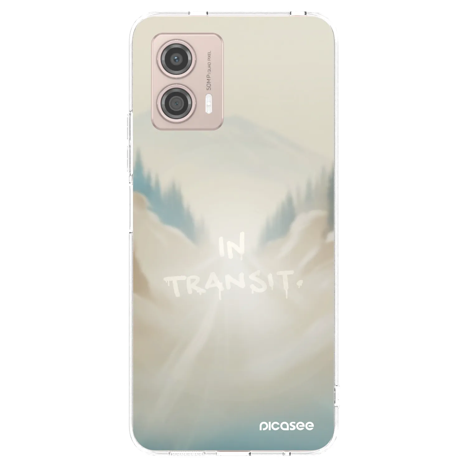 Picasee silikonska prozirna maskica za Motorola Moto G53 5G - IN TRANSIT