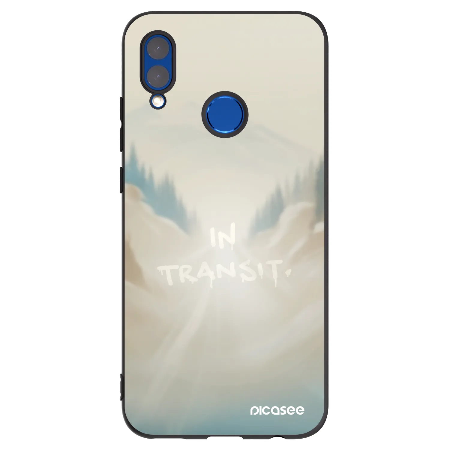 Picasee crna silikonska maskica za Honor 10 Lite - IN TRANSIT