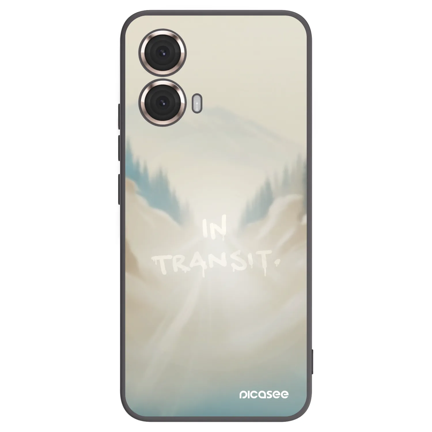 Picasee crna silikonska maskica za Motorola Moto G85 - IN TRANSIT