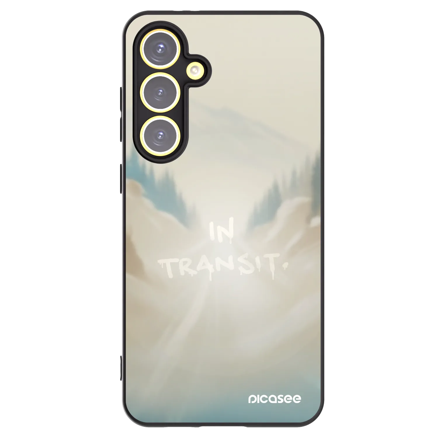 Picasee crna silikonska maskica za Samsung Galaxy S24 FE S721B - IN TRANSIT