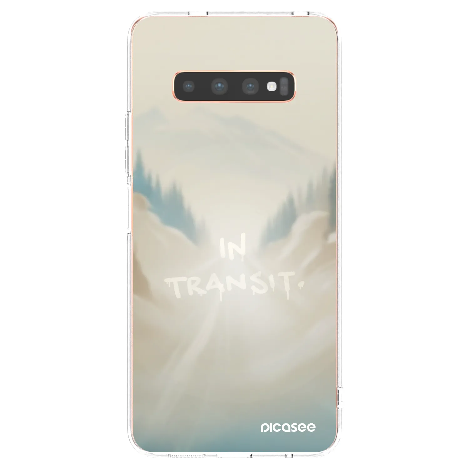 Picasee silikonska prozirna maskica za Samsung Galaxy S10 Plus G975 - IN TRANSIT