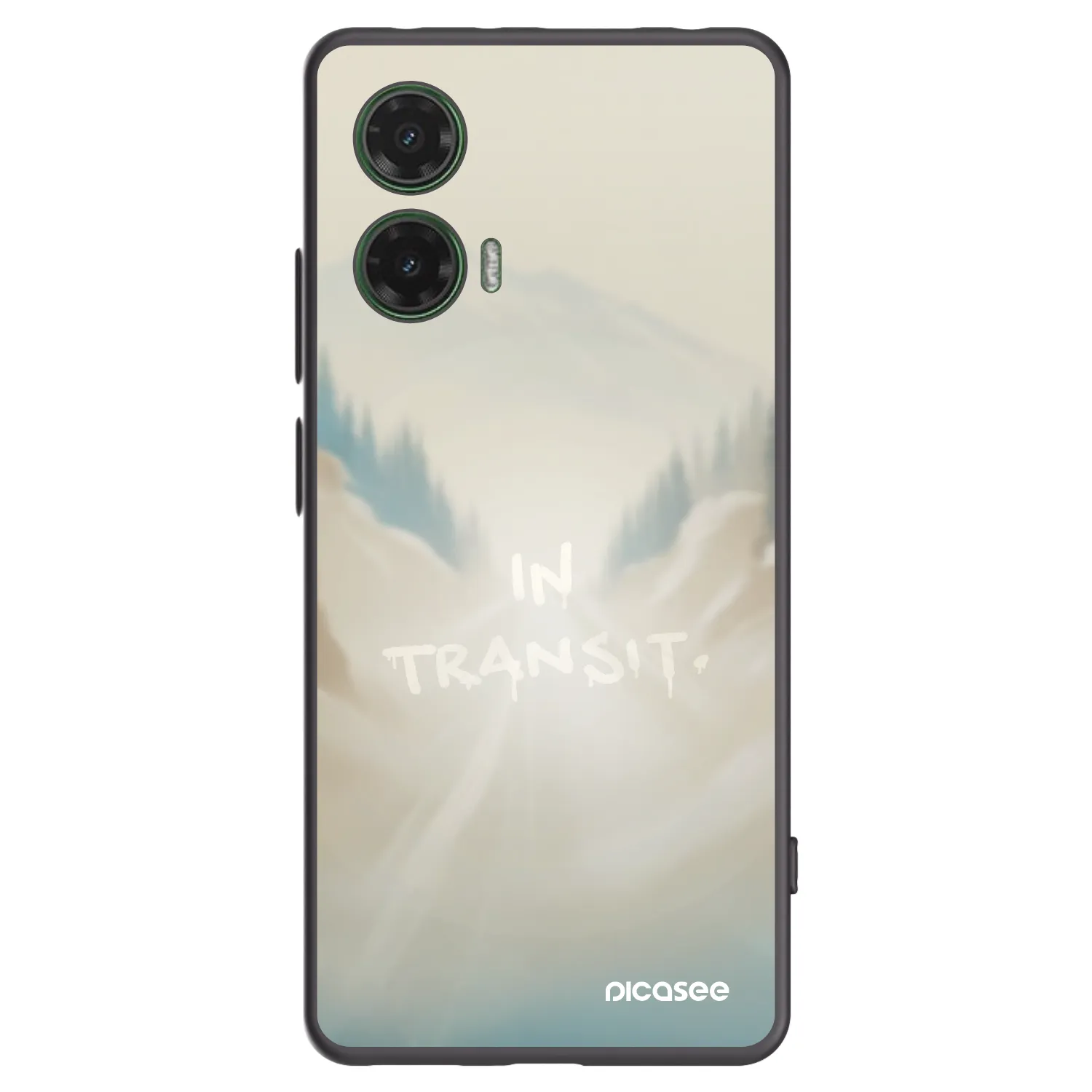 Picasee crna silikonska maskica za Motorola Moto G35 5G - IN TRANSIT