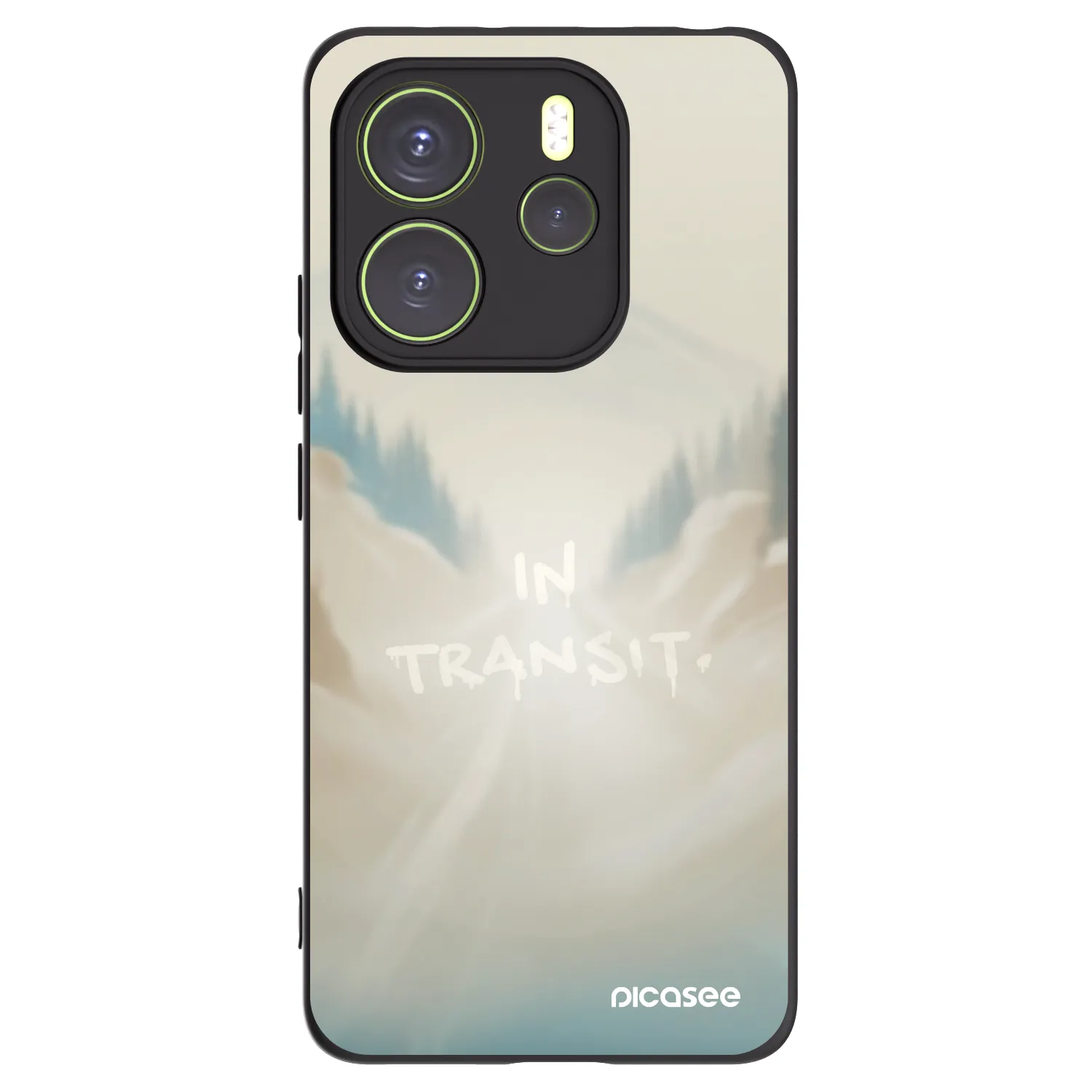 Picasee crna silikonska maskica za Xiaomi Redmi Note 14 4G - IN TRANSIT