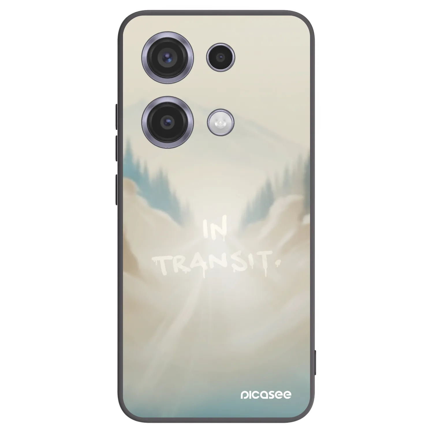 Picasee crna silikonska maskica za Xiaomi Redmi Note 14S - IN TRANSIT