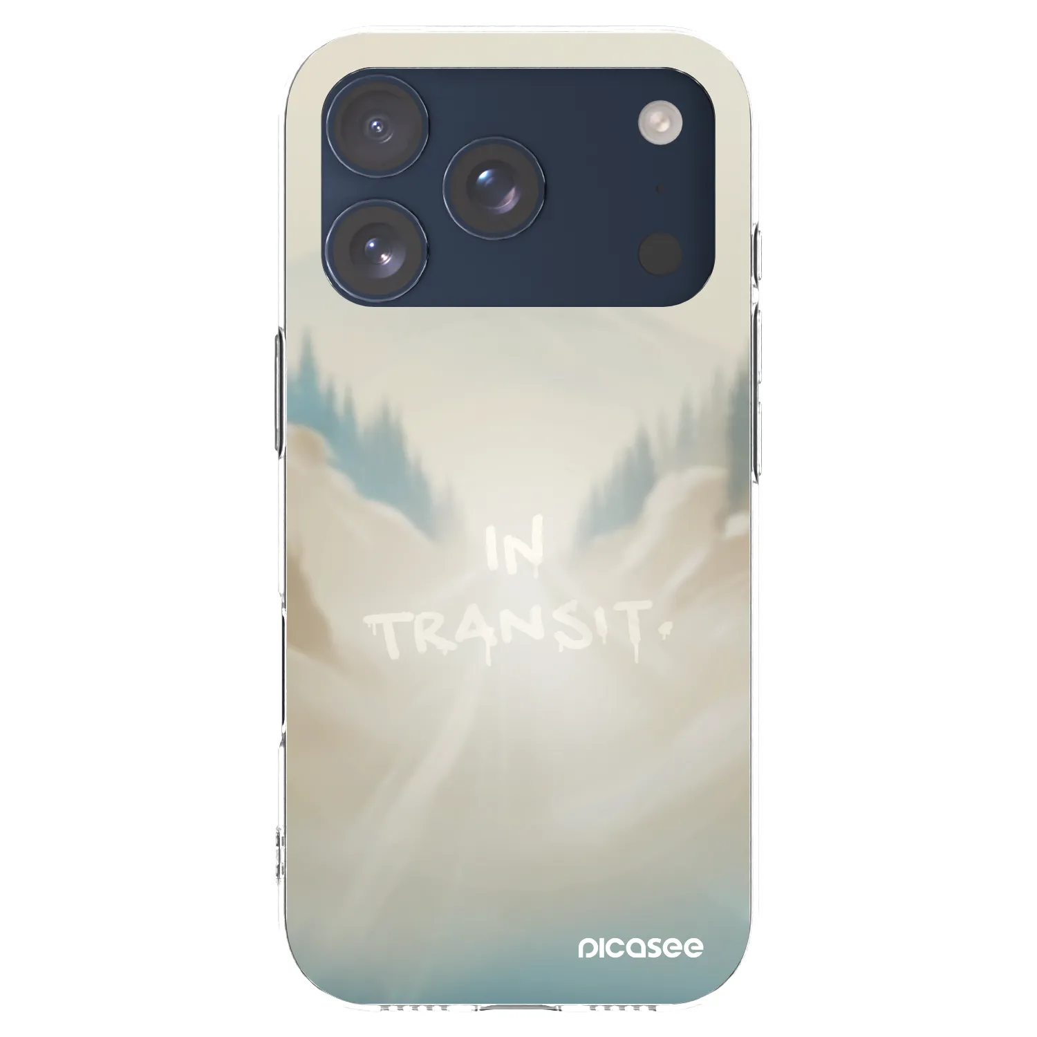 Picasee silikonska prozirna maskica za Apple iPhone 17 Pro - IN TRANSIT