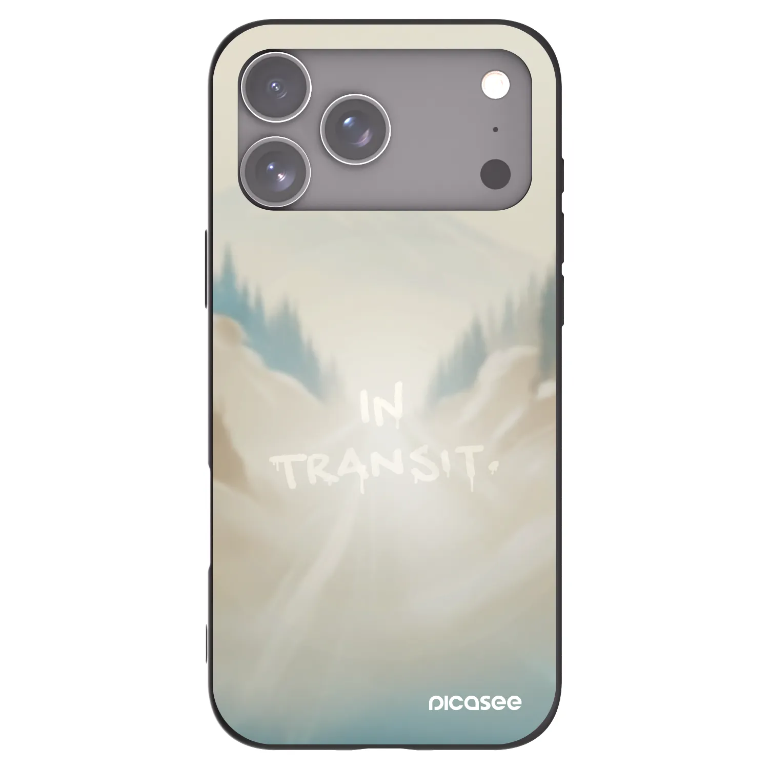 Picasee crna silikonska maskica za Apple iPhone 17 Pro Max - IN TRANSIT