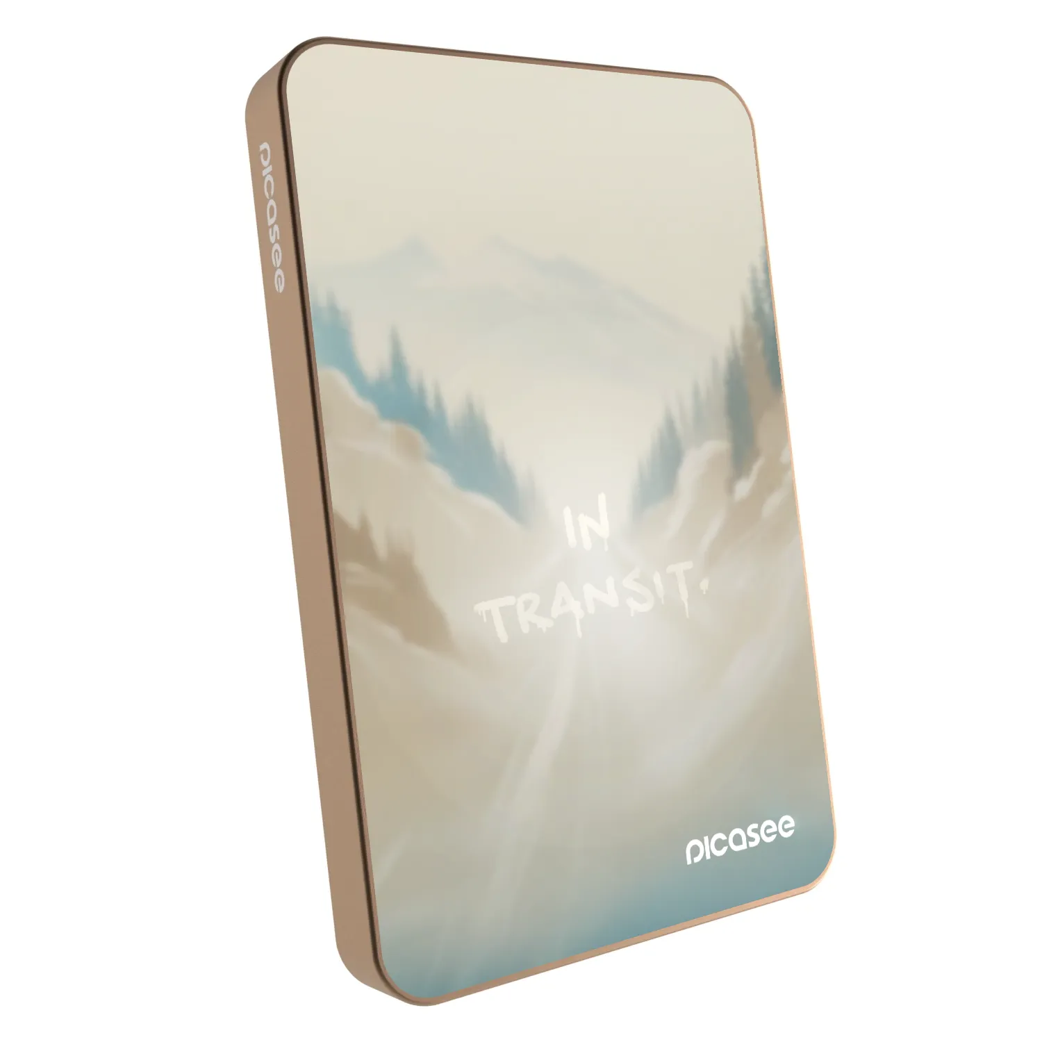 Picasee Prijenosni punjač s MagSafe 5 000 mAh Zlatni - IN TRANSIT