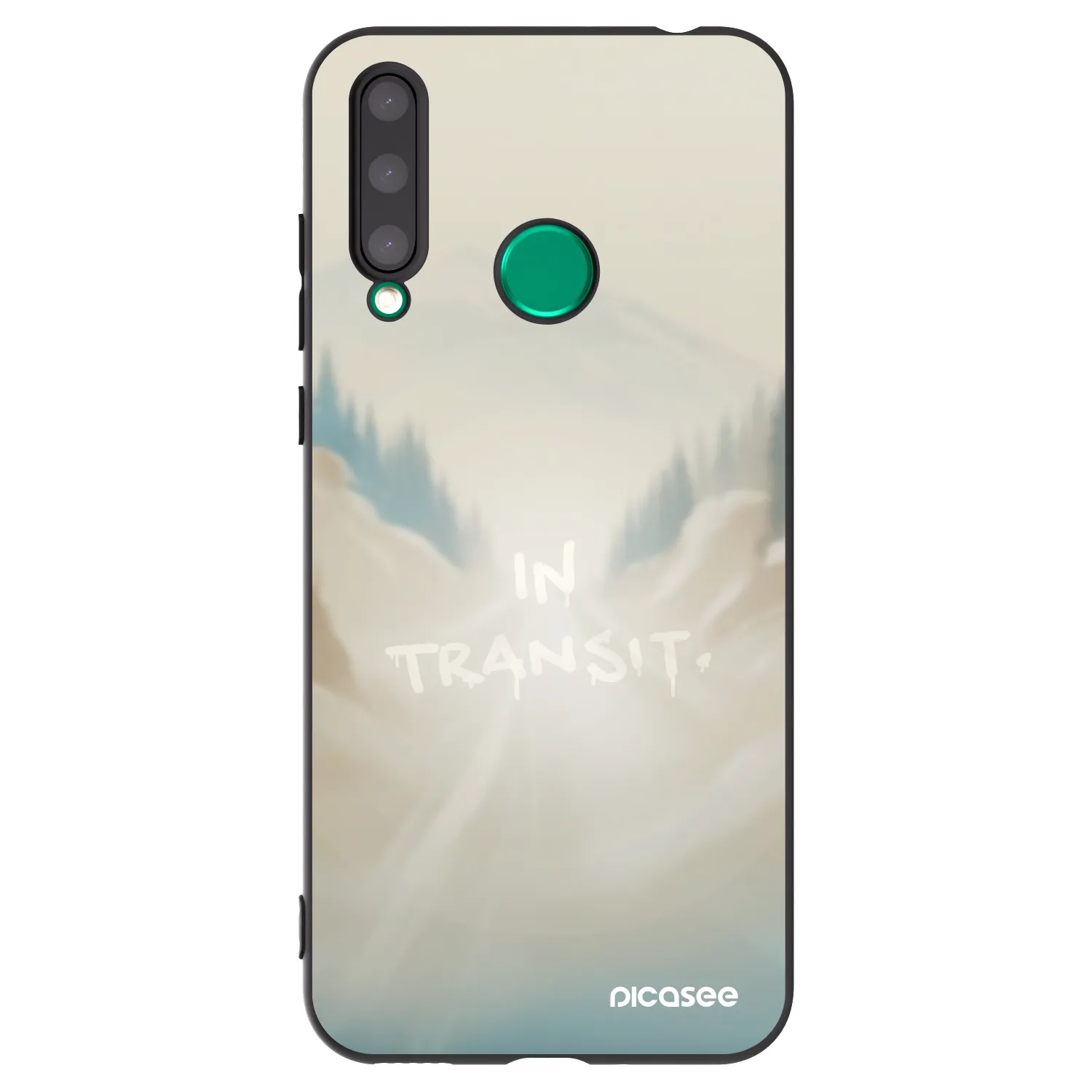 Picasee crna silikonska maskica za Honor 20 Lite - IN TRANSIT