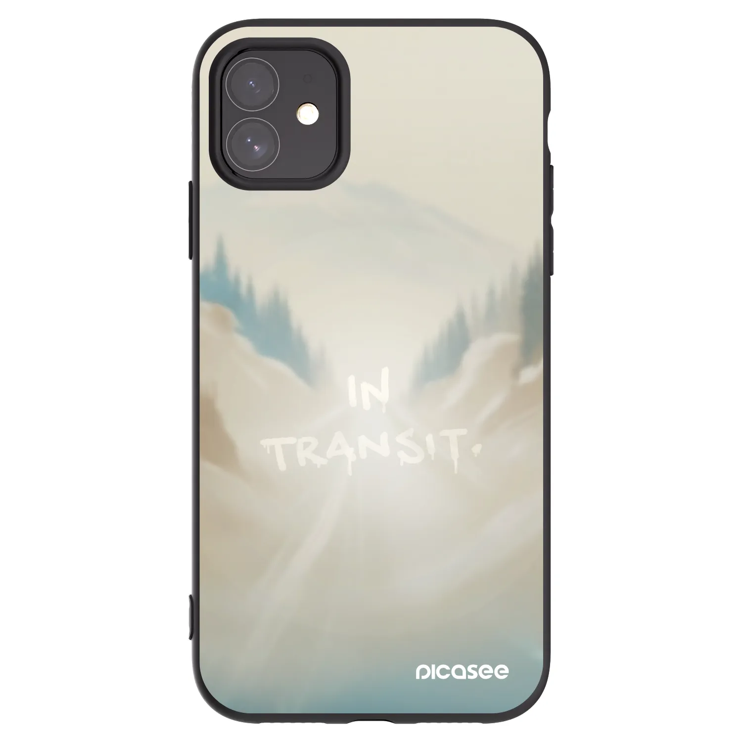 Picasee crna silikonska maskica za Apple iPhone 11 - IN TRANSIT