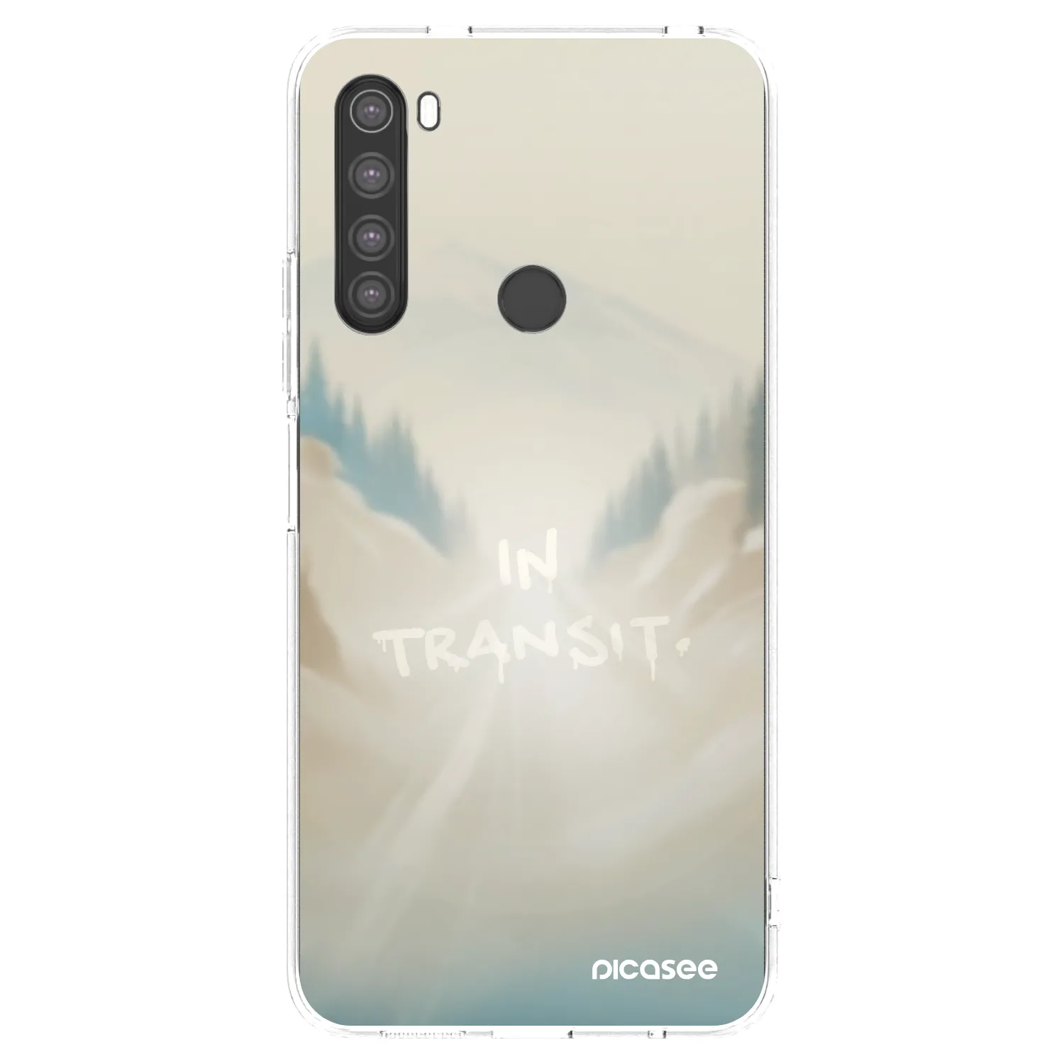 Picasee silikonska prozirna maskica za Xiaomi Redmi Note 8 - IN TRANSIT