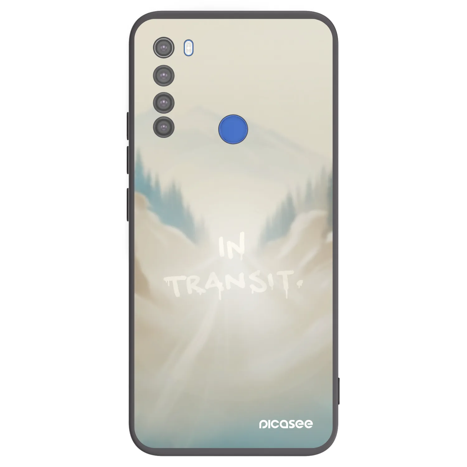 Picasee crna silikonska maskica za Xiaomi Redmi Note 8T - IN TRANSIT