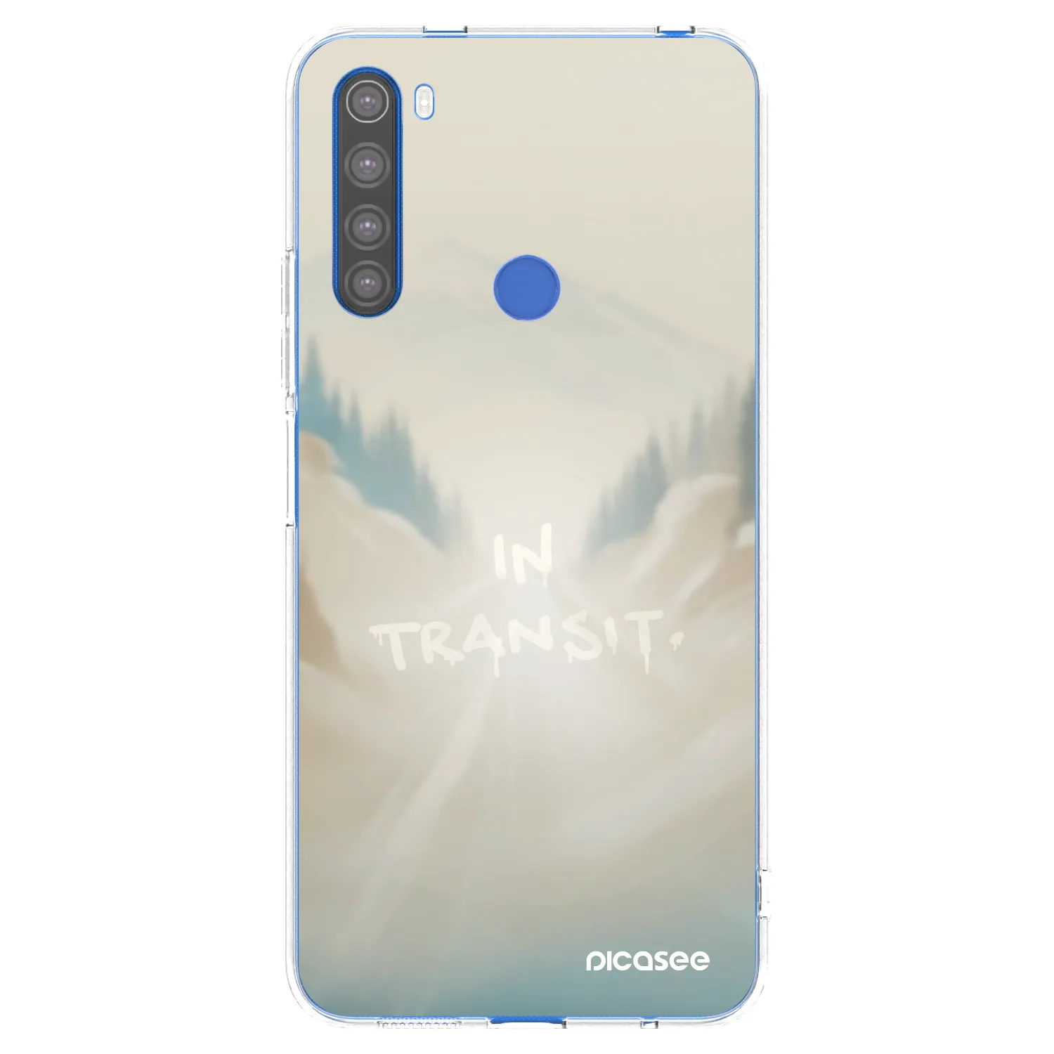 Picasee silikonska prozirna maskica za Xiaomi Redmi Note 8T - IN TRANSIT