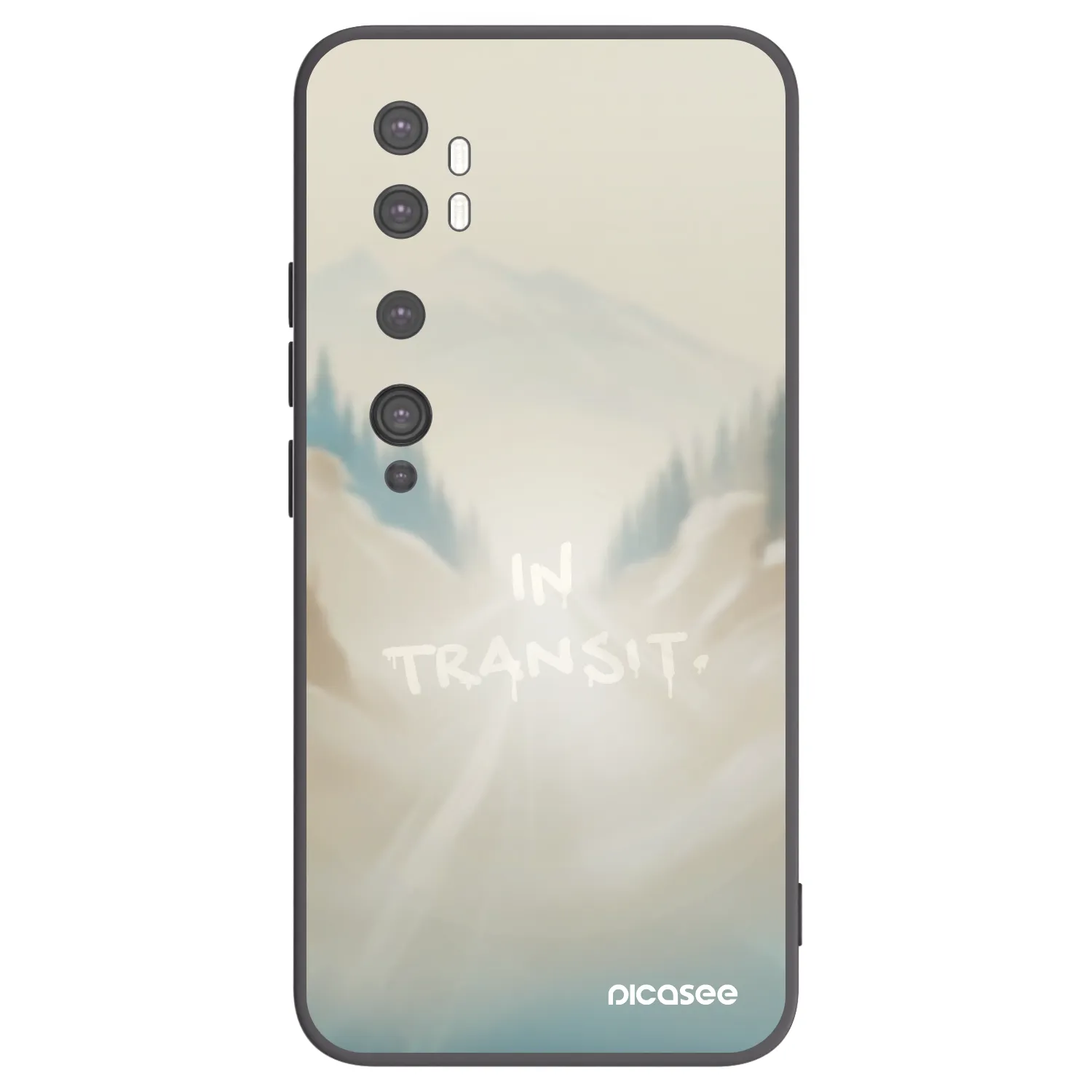 Picasee crna silikonska maskica za Xiaomi Mi Note 10 (Pro) - IN TRANSIT
