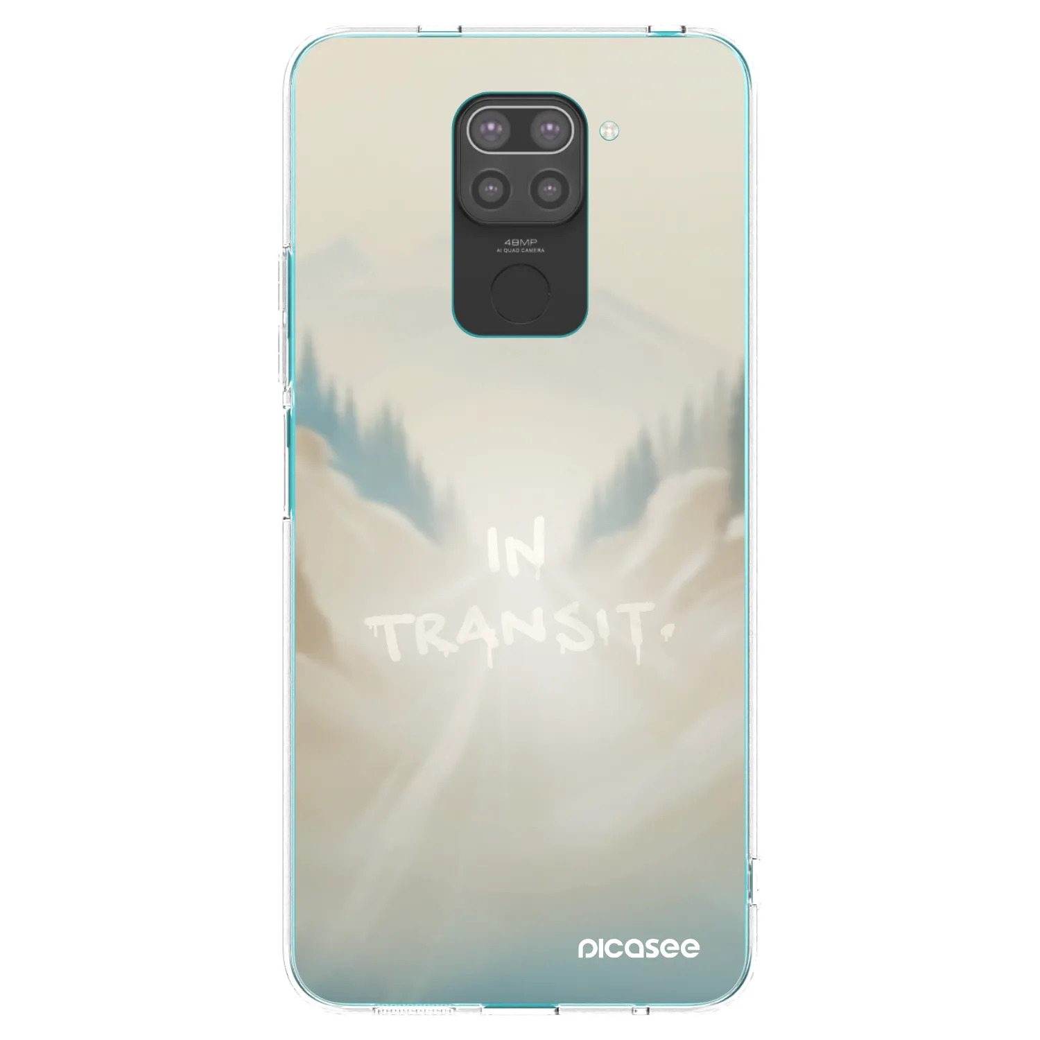 Picasee crna silikonska maskica za Xiaomi Redmi Note 9 - IN TRANSIT