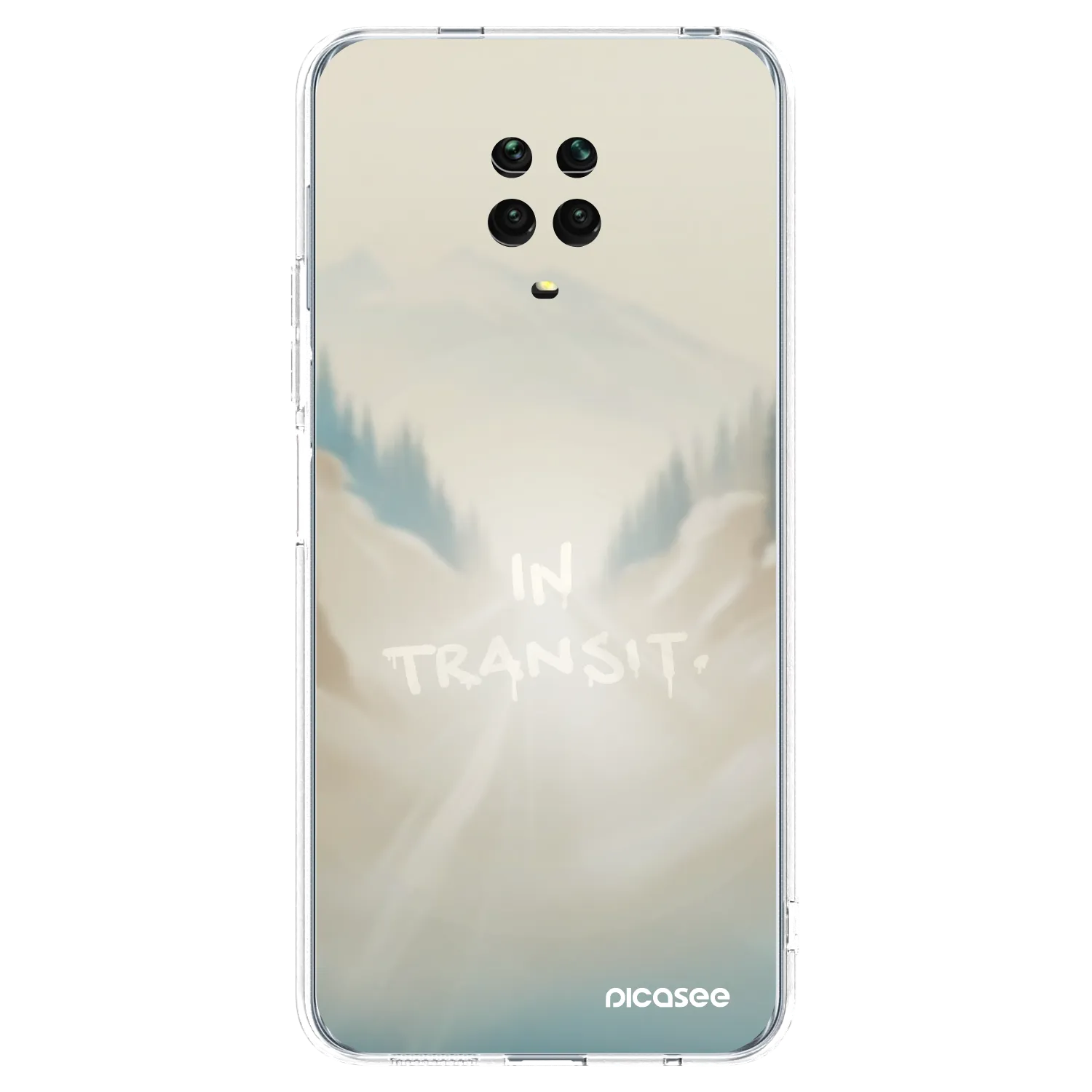 Picasee silikonska prozirna maskica za Xiaomi Redmi Note 9S - IN TRANSIT