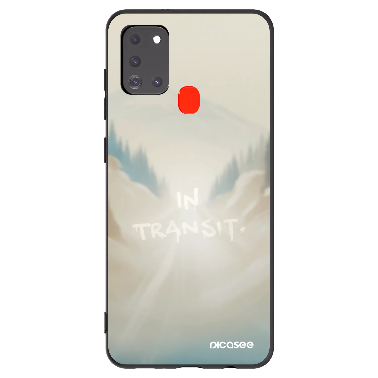 Picasee crna silikonska maskica za Samsung Galaxy A21s - IN TRANSIT