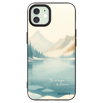 Picasee crna silikonska maskica za Apple iPhone 12 Pro - NOTHERN SILENCE