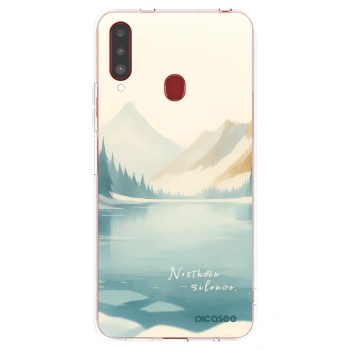 Picasee silikonska prozirna maskica za Samsung Galaxy A20s - NOTHERN SILENCE