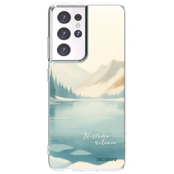 Picasee silikonska prozirna maskica za Samsung Galaxy S21 Ultra 5G G998B - NOTHERN SILENCE