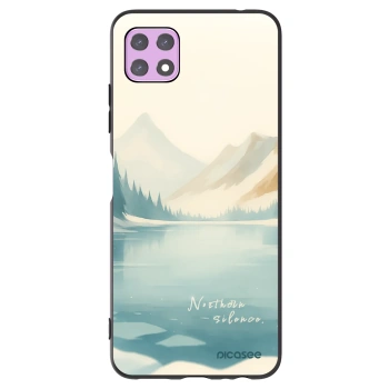 Picasee crna silikonska maskica za Samsung Galaxy A22 A226B 5G - NOTHERN SILENCE