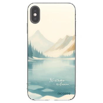 Picasee silikonska prozirna maskica za Apple iPhone XS Max - NOTHERN SILENCE