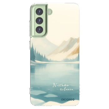 Picasee silikonska prozirna maskica za Samsung Galaxy S21 FE 5G - NOTHERN SILENCE