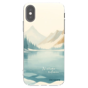 Picasee silikonska prozirna maskica za Apple iPhone X/XS - NOTHERN SILENCE