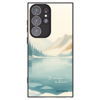 Picasee crna silikonska maskica za Samsung Galaxy S23 Ultra 5G - NOTHERN SILENCE