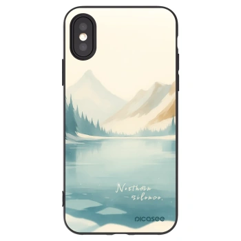 Picasee crna silikonska maskica za Apple iPhone X/XS - NOTHERN SILENCE