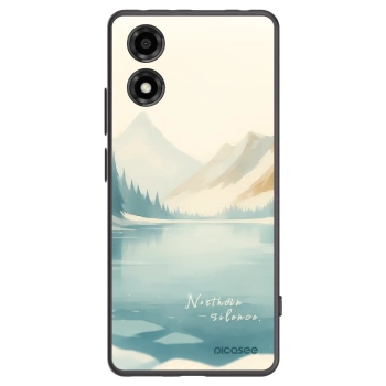 Picasee crna silikonska maskica za Motorola Moto E14 - NOTHERN SILENCE