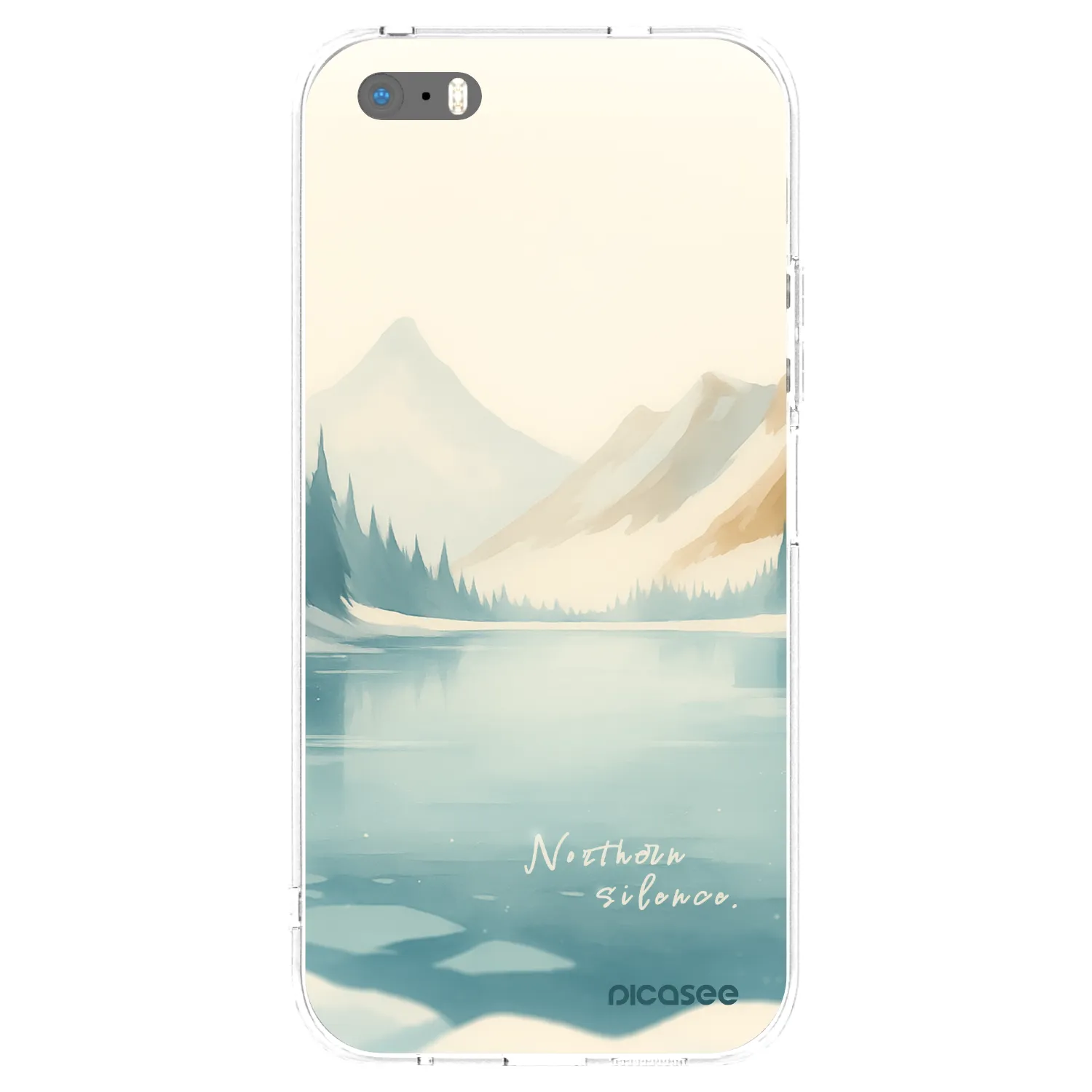 Picasee silikonska prozirna maskica za Apple iPhone 5/5S/SE - NOTHERN SILENCE