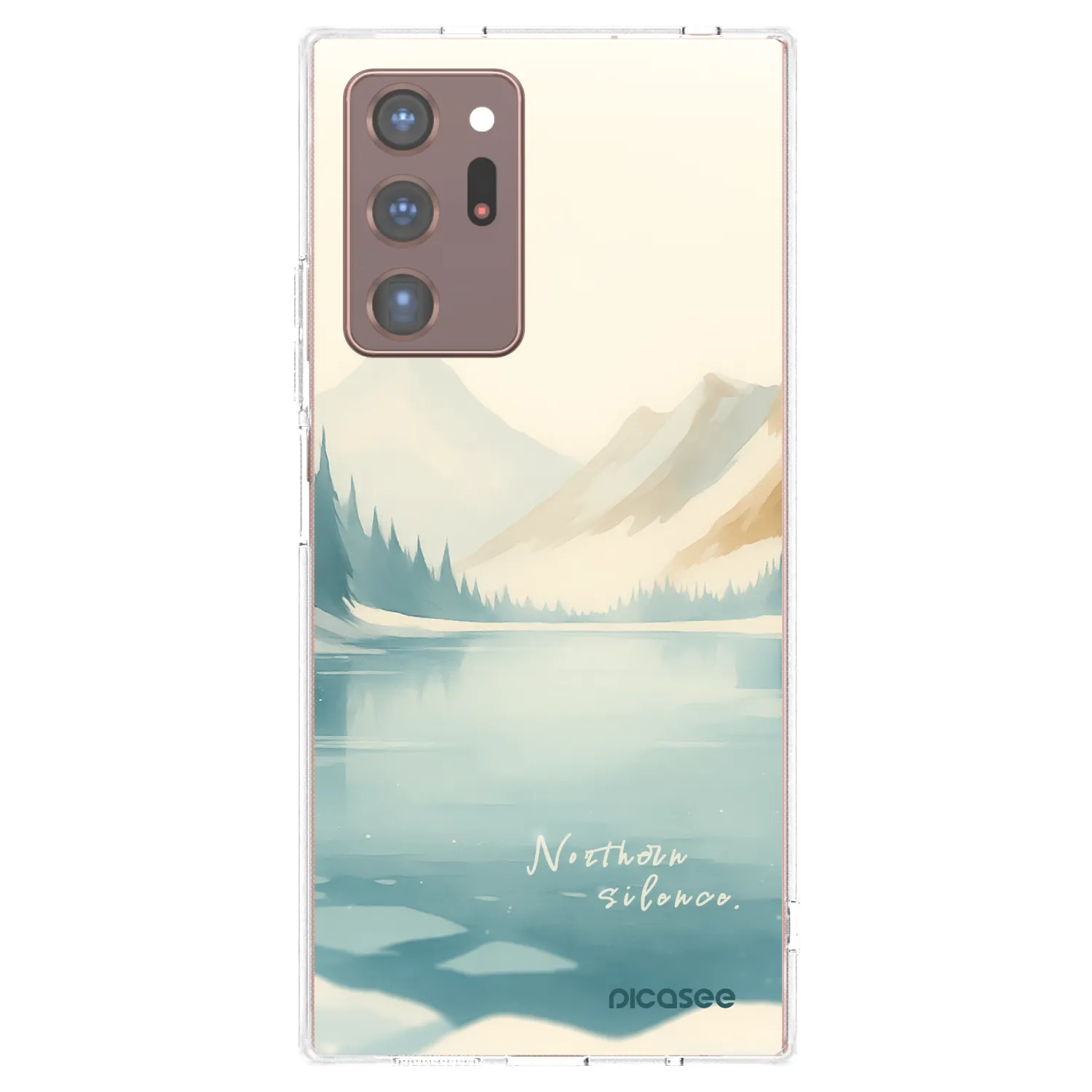 Picasee silikonska prozirna maskica za Samsung Galaxy Note 20 Ultra - NOTHERN SILENCE