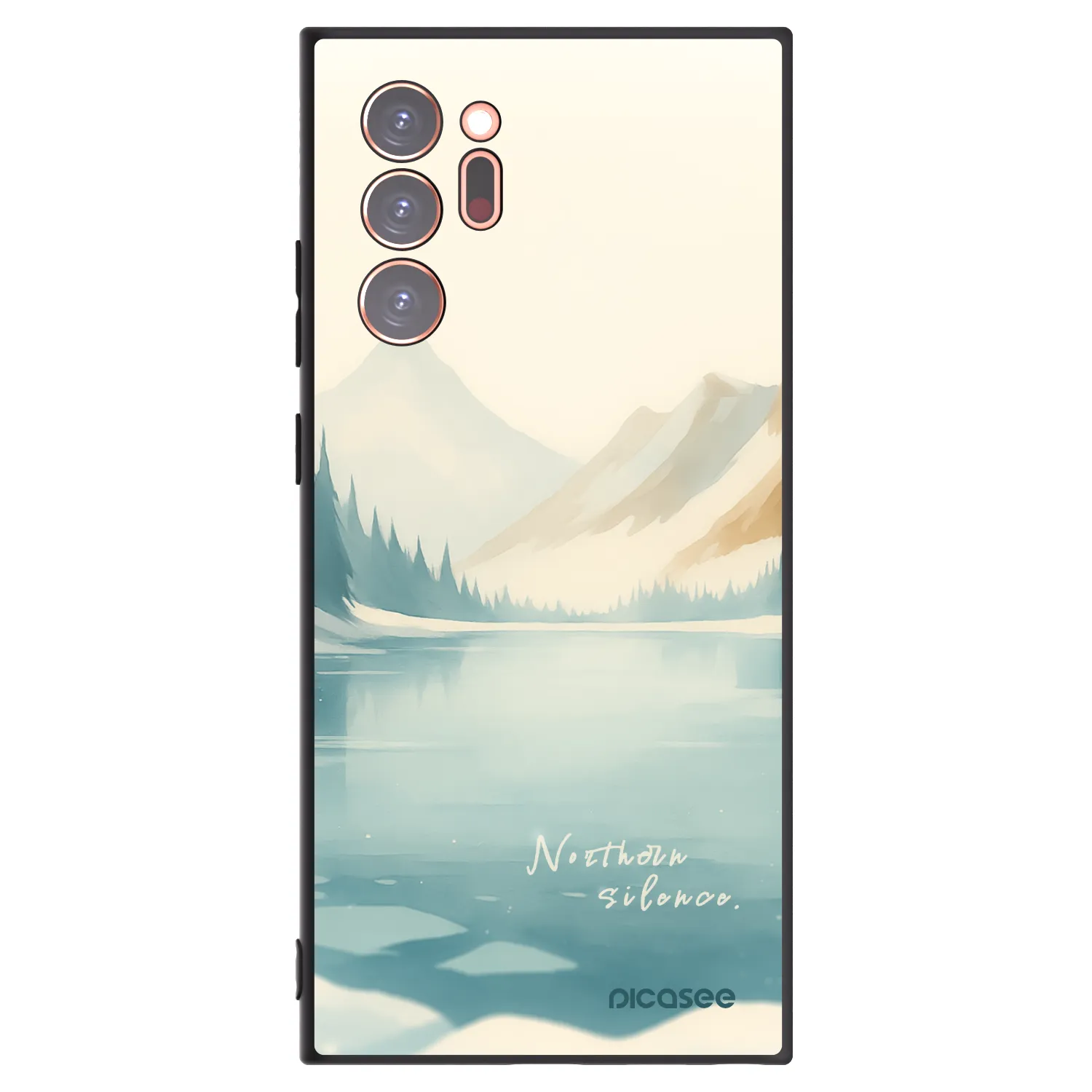 Picasee crna silikonska maskica za Samsung Galaxy Note 20 Ultra - NOTHERN SILENCE