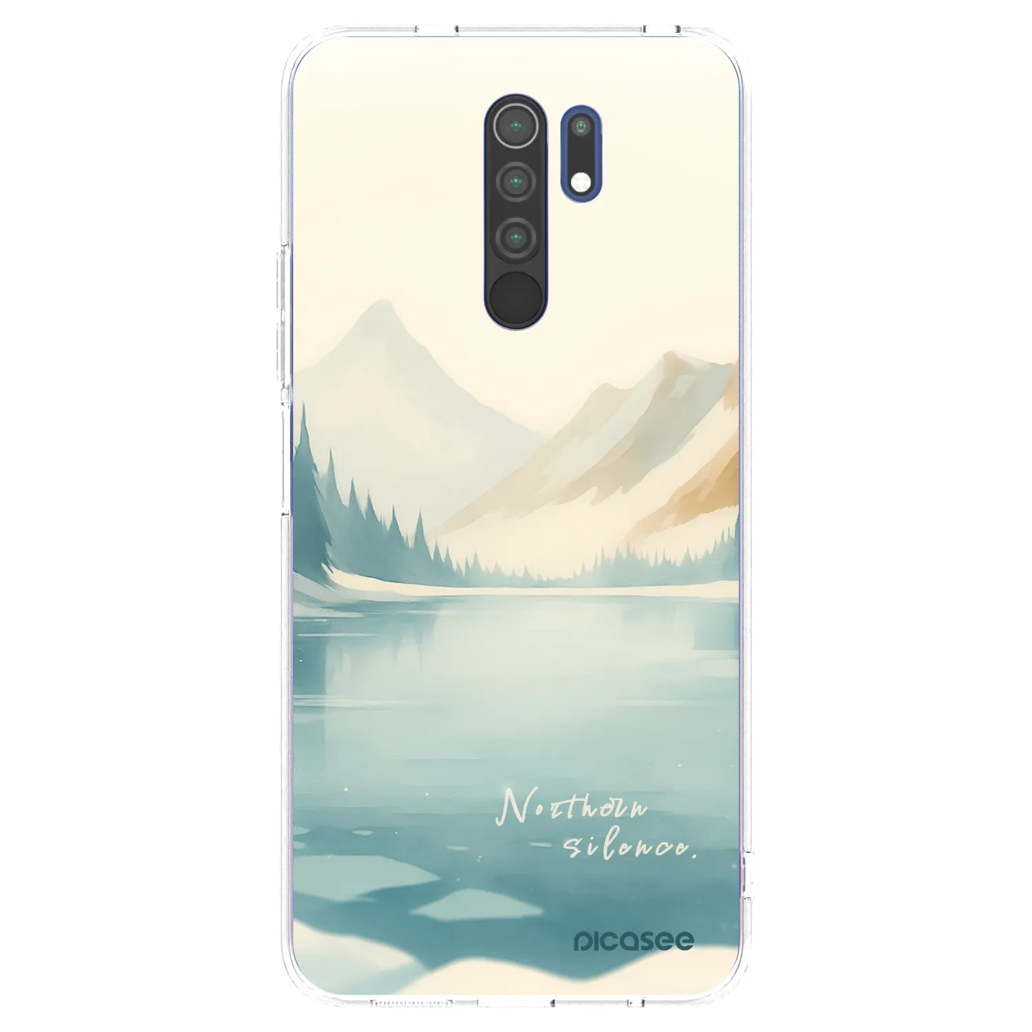 Picasee silikonska prozirna maskica za Xiaomi Redmi 9 - NOTHERN SILENCE