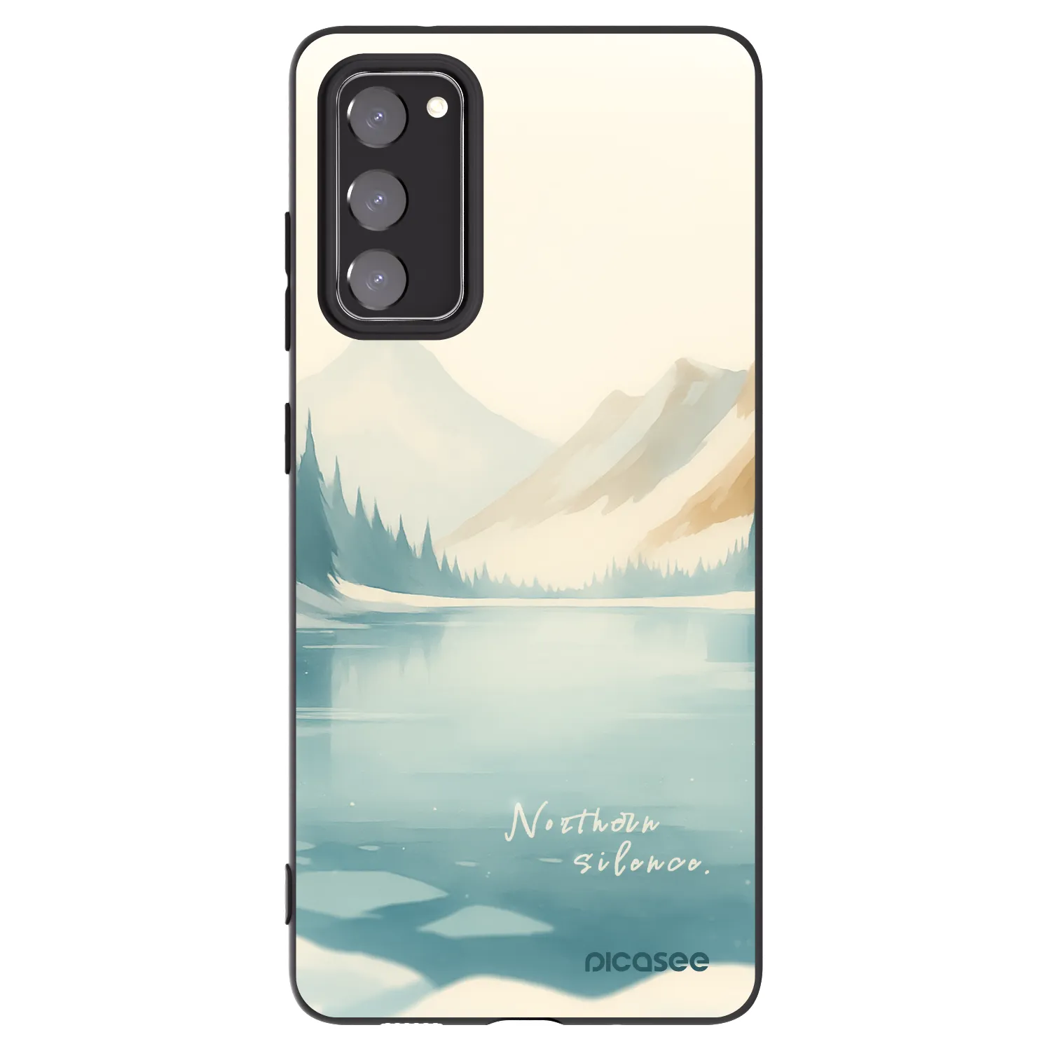 Picasee crna silikonska maskica za Samsung Galaxy S20 FE - NOTHERN SILENCE
