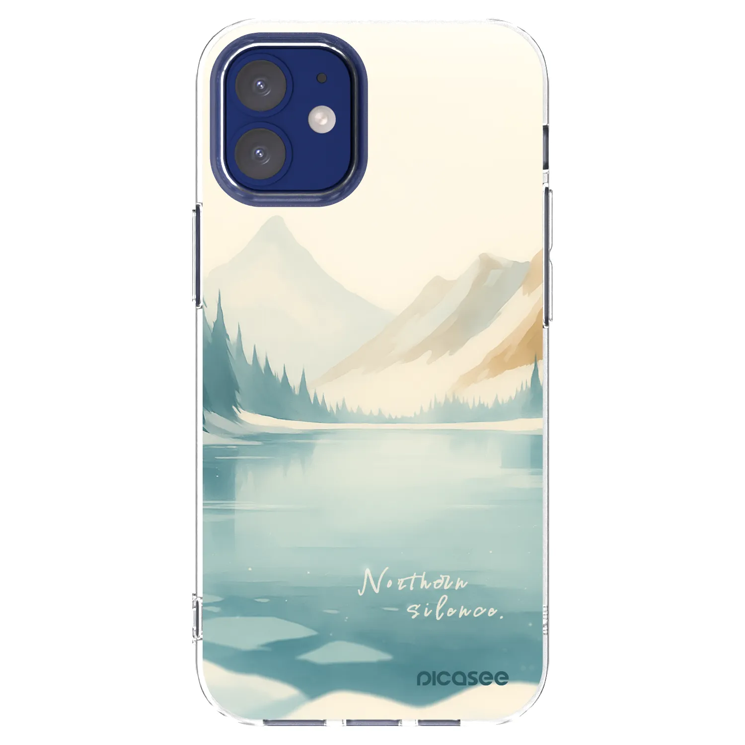 Picasee silikonska prozirna maskica za Apple iPhone 12 mini - NOTHERN SILENCE